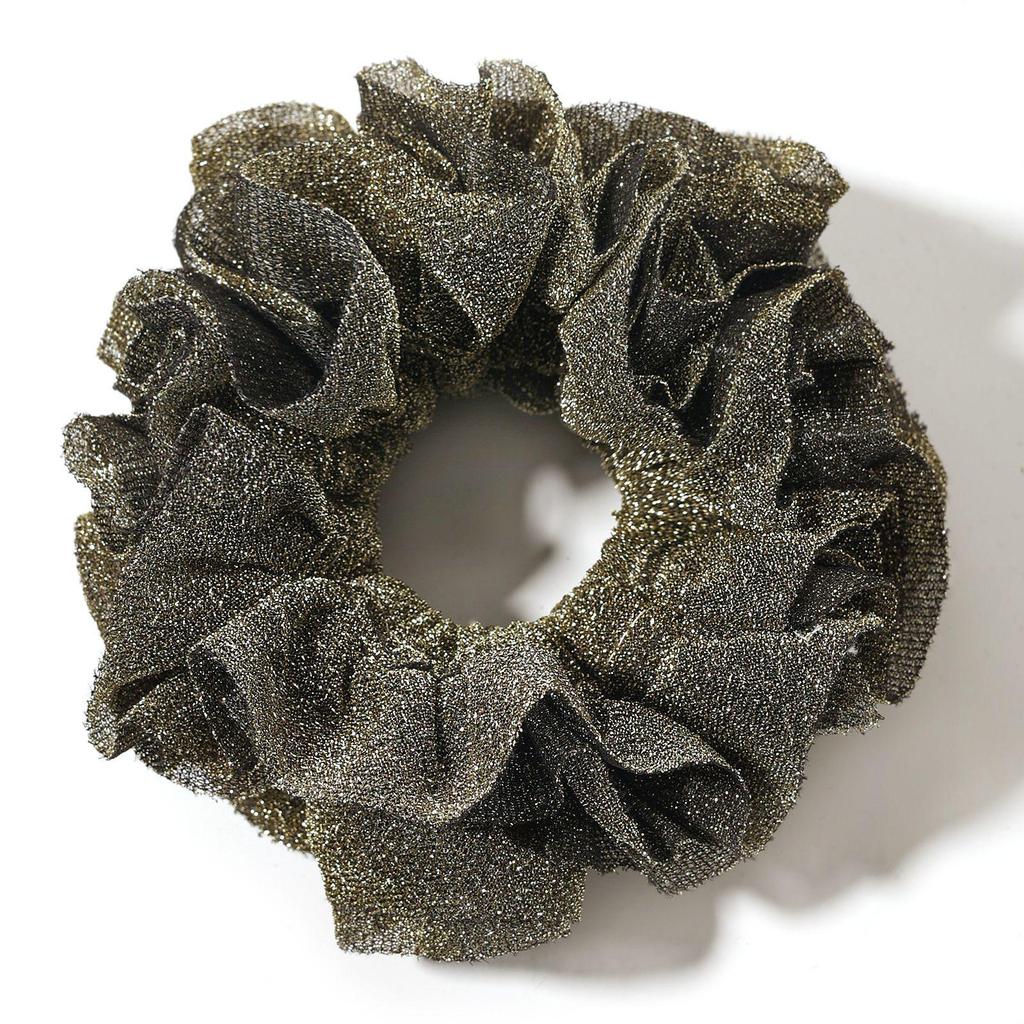 Three-Layer Gold-Edged Flower Hair Tie for Women