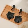 Accessories Metal Petal Flowers Niche Earrings Retro Versatile Cold Style Tassel Stud Earrings for Women