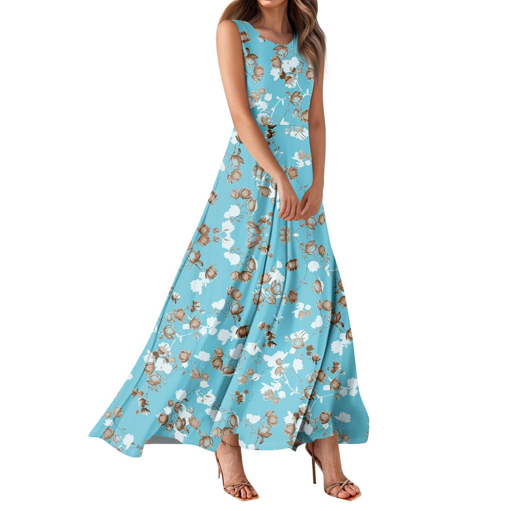 Rochii de vară pentru femei, rochii maxi casual, rochii maxi florale drăguțe, rochii pentru invitați la nuntă, rochii lejere din șifon