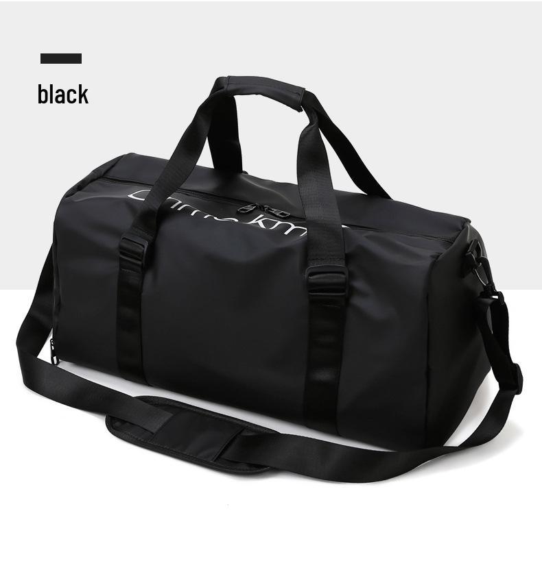 

Спортивная дорожная сумка большой вместимости с отделением для влажных и сухих вещей - Модная кроссбоди и на одно плечо чёрный