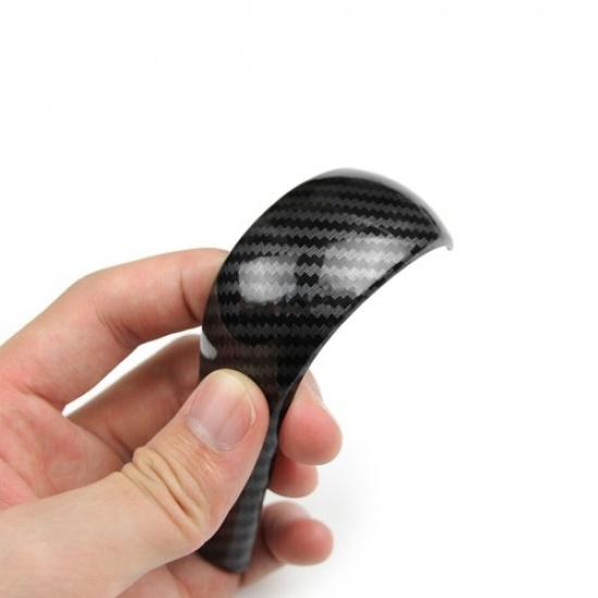 Carbon Fiber Gear Shift Lever Knob Cover Cap Trims For BMW E60 E61 X3 X5 E83 E53