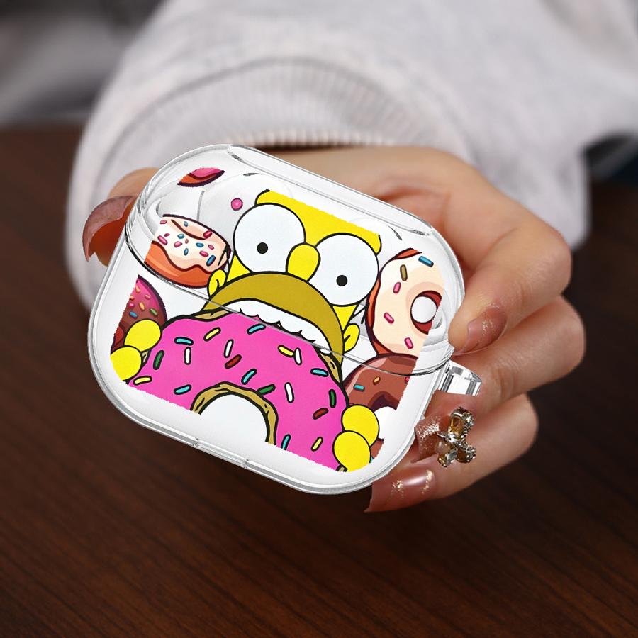 

Cartoon The S-simpsons Clear Earphone Cases Cover With Hook Case For Samsung Galaxy Buds 2 3 FE Live 4Pro 2Pro 3Pro 4 Pro Buds Live
