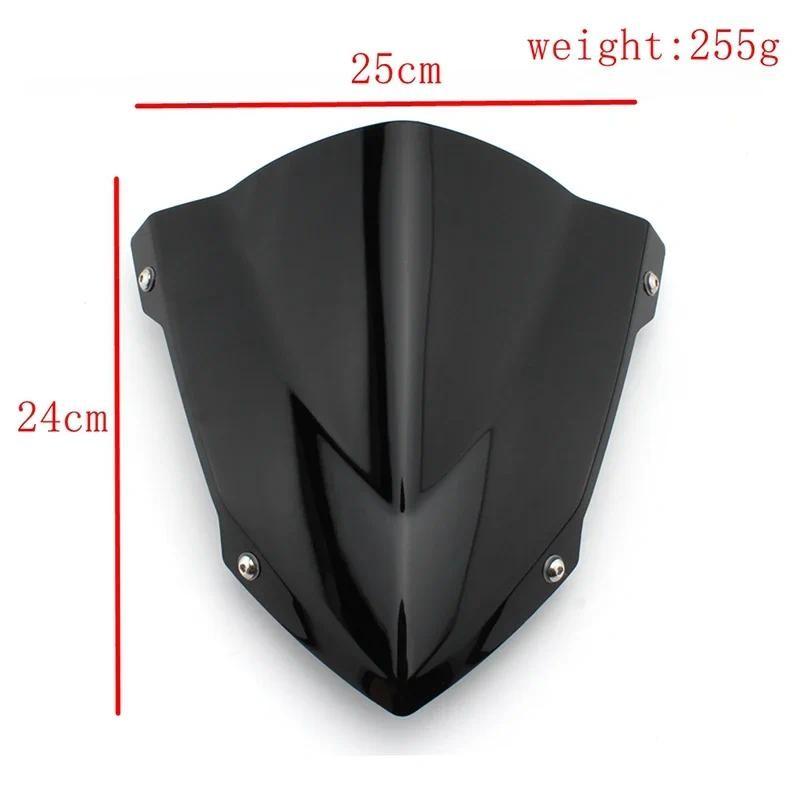 For YAMAHA MT-09 FZ-09 MT09 FZ09 2014-2016 Motorcycle Front Windshield Windscreen Wind Deflector