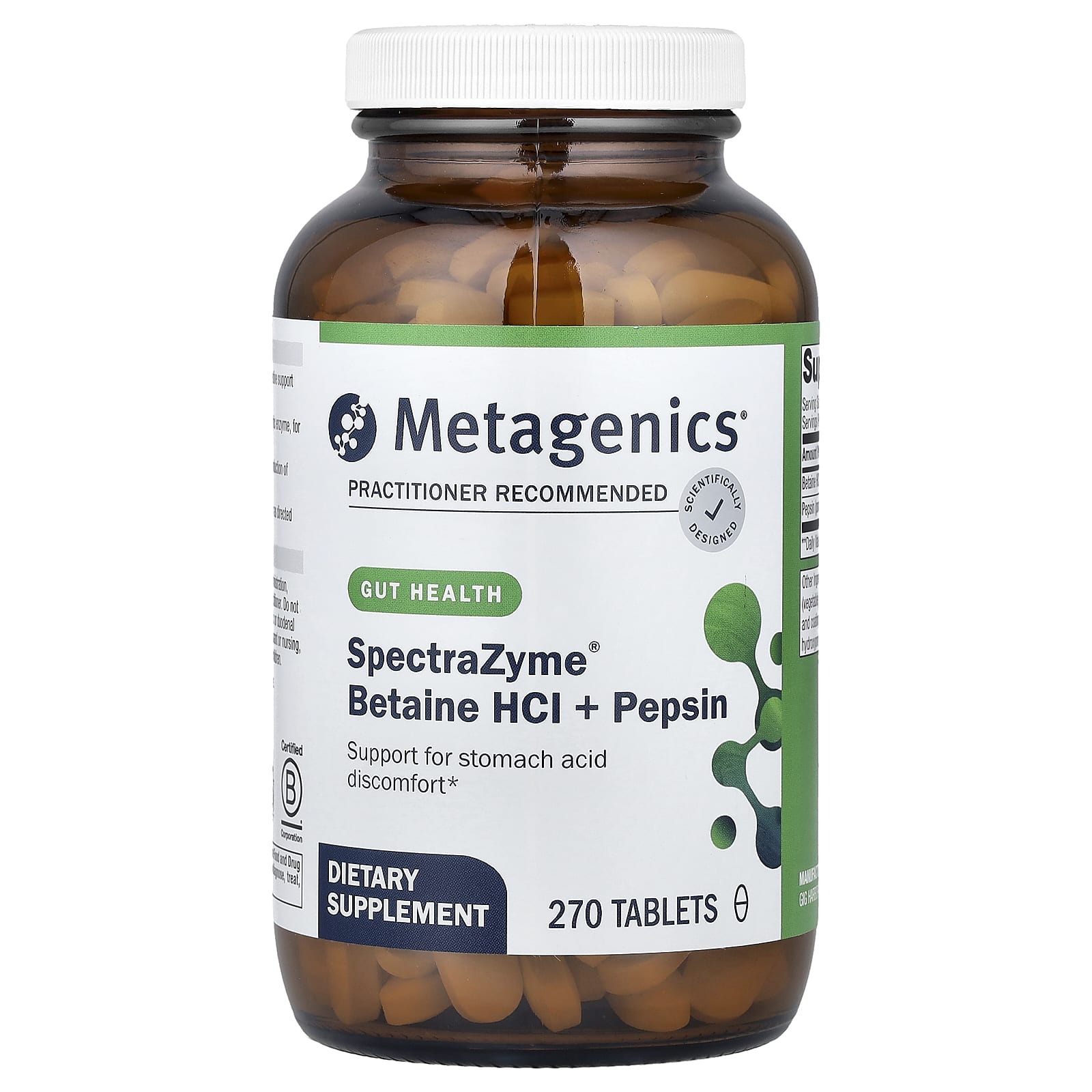 

Spectrazyme® Betaine Hcl + Pepsin, 270 Tablets