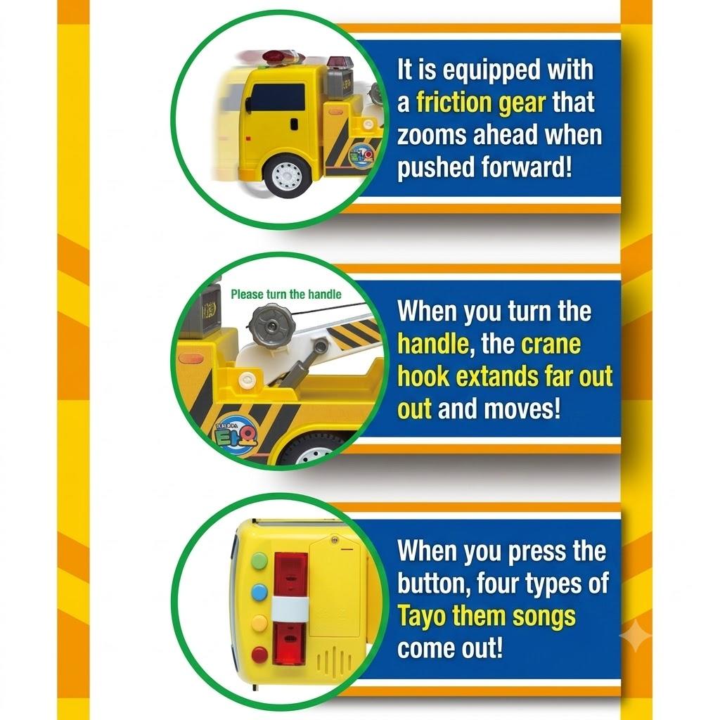 [pororomall] Tayo il Piccolo Autobus Toto e Frank Set di Action Figure