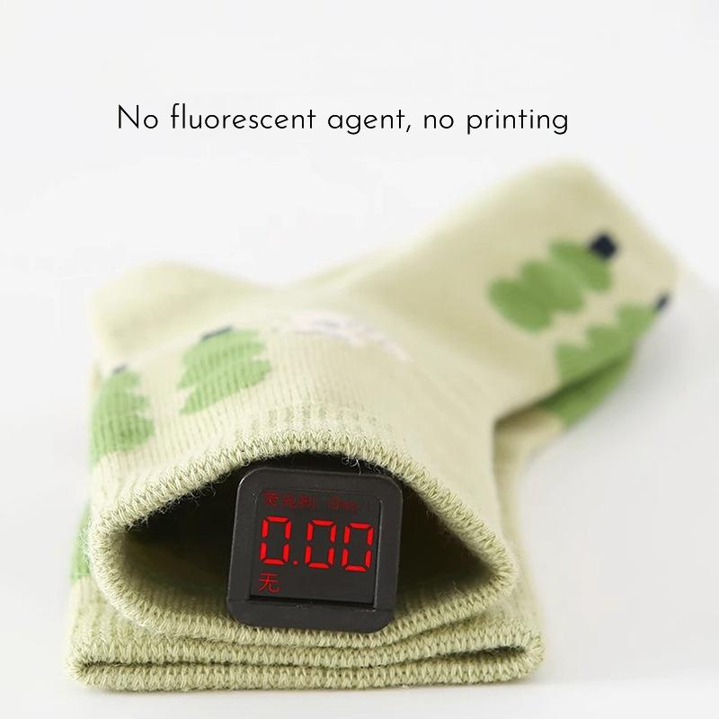 5 Pairs Kids Cotton Socks Spring Summer Breathable Toddler Baby Socks Cute Squirrel Cartoon Design Soft Comfortable