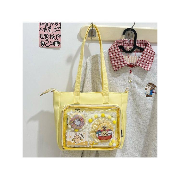New Casual Simple Nylon Shoulder Bag Large Capacity Daily Commuter Handbag Handbag Girl Cute Sweet Ulzzang Ita Bag 32x20x12cm