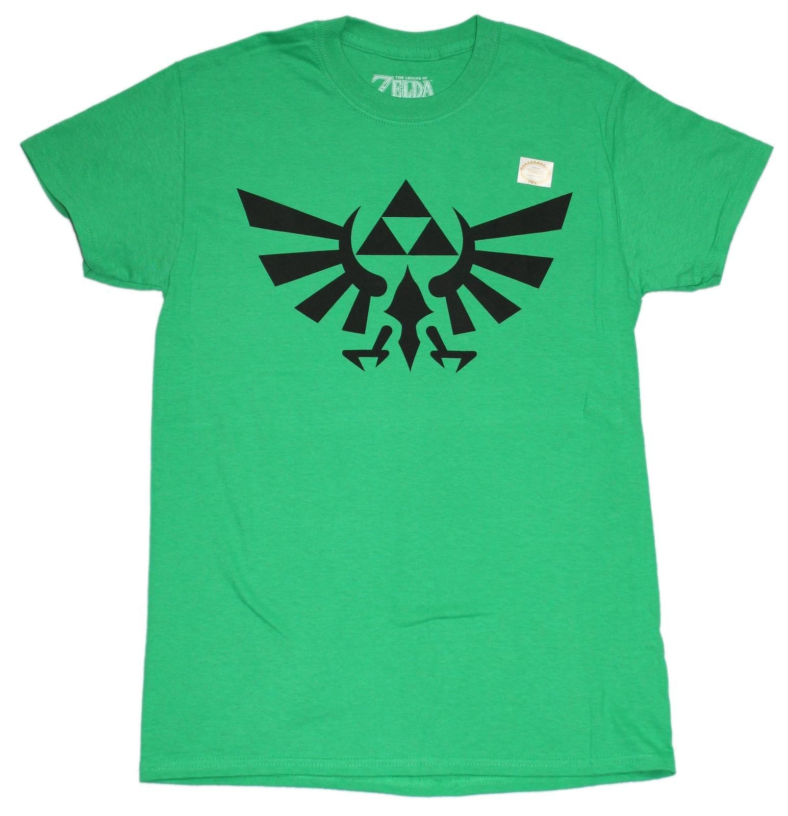 Legend of Zelda New Adult T-Shirt - Black Print Tri-Force Image XXXL