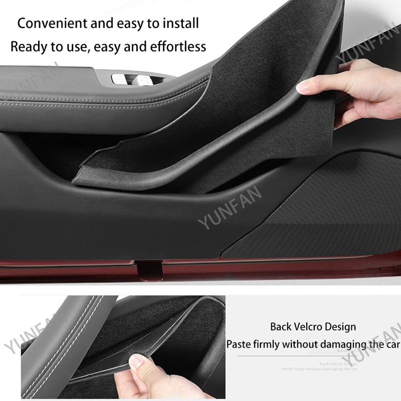 For Tesla Model Y Accessories 2025 Juniper TPE Full Cover Door Pocket Organizer Waterproof Dustproof Storage Liners for Front