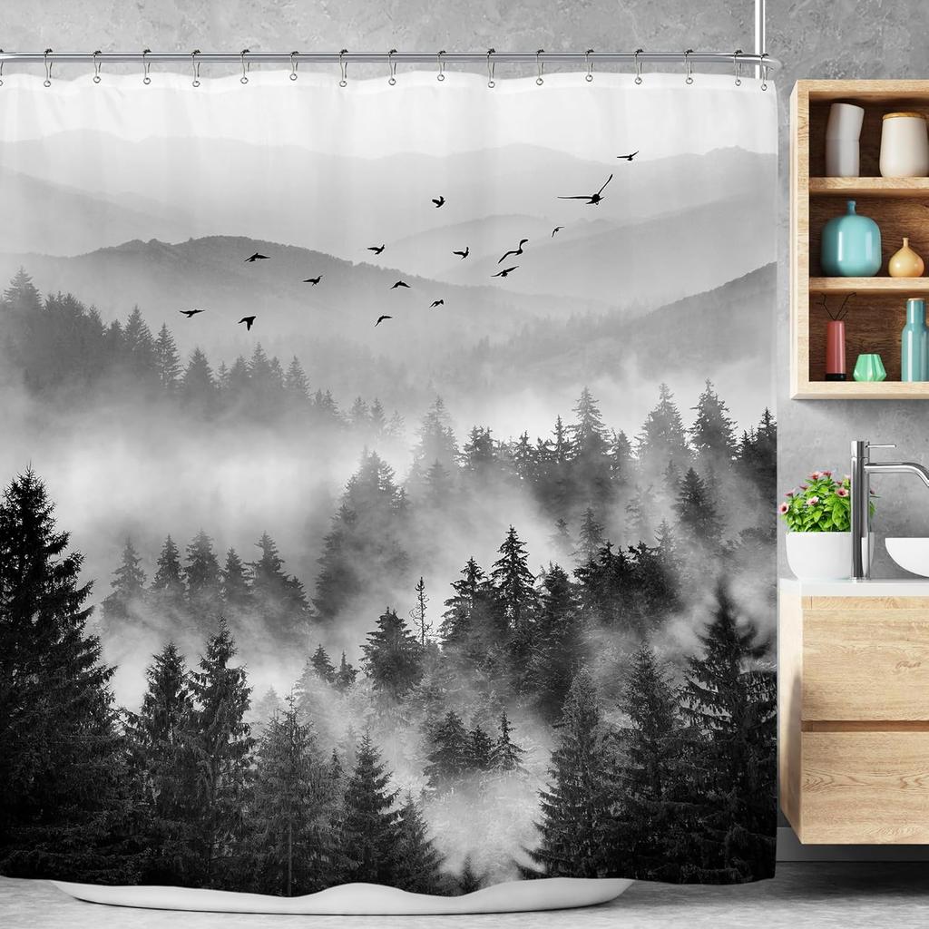 Home Shower Curtains for Bathroom Waterproof Fabric Modern Nordic Style Bathroom Curtains Shower Curtain 180x200 240x180 .