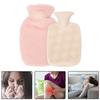 PVC Hot Water Bag with Soft Plush Cover Leakproof Winter Warm Bed Warmer Water Bag 1000ml
