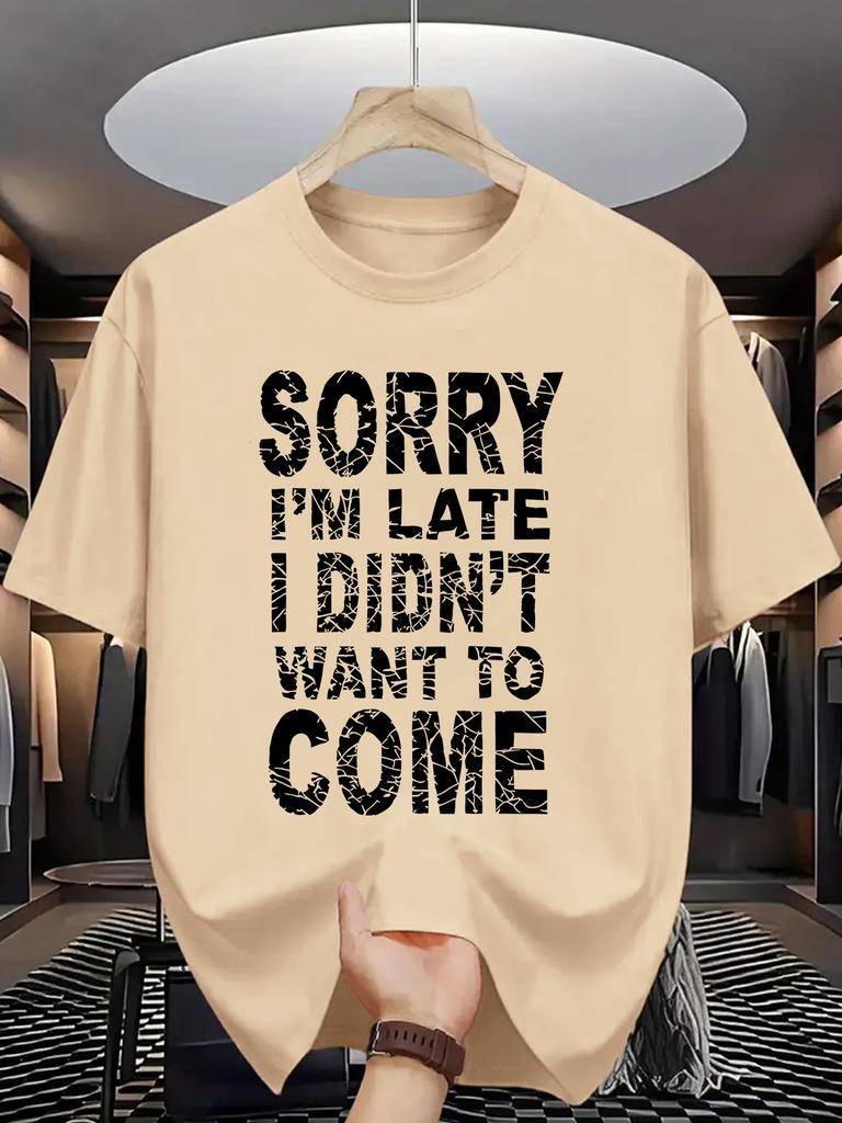 Unisex T-shirt Summer Men'S Fashion Pattern Short Sleeve Letter Pattern Print T-Shirt