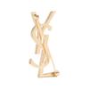 Saint Laurent Cassandre Pevný design Kovová brož Dámské doplňky Zlatá 804317Y15008030