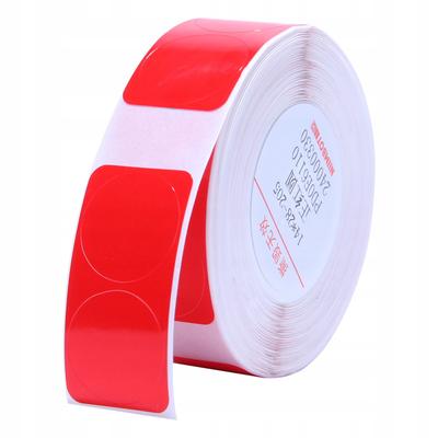 Etiquetas Adhesivas Niimbot Redondas Rojas 14X28Mm Doble 205X Para Serie D
