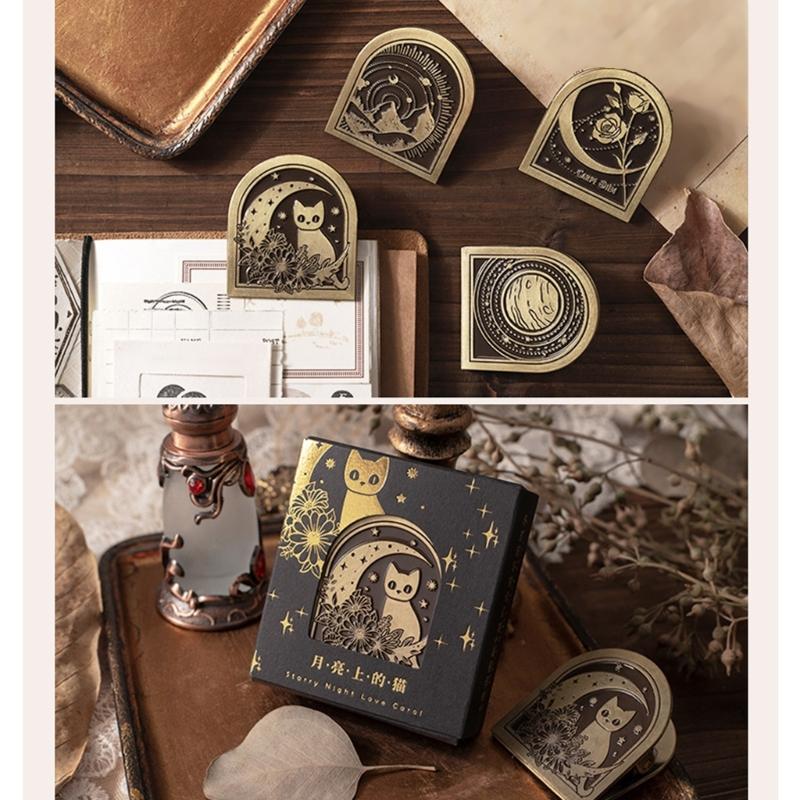 Vintage Paper Clip Metal Binder Clip for Journaling and Scrapbooking Metal Paper Clamp for Organizing File Photo Paper