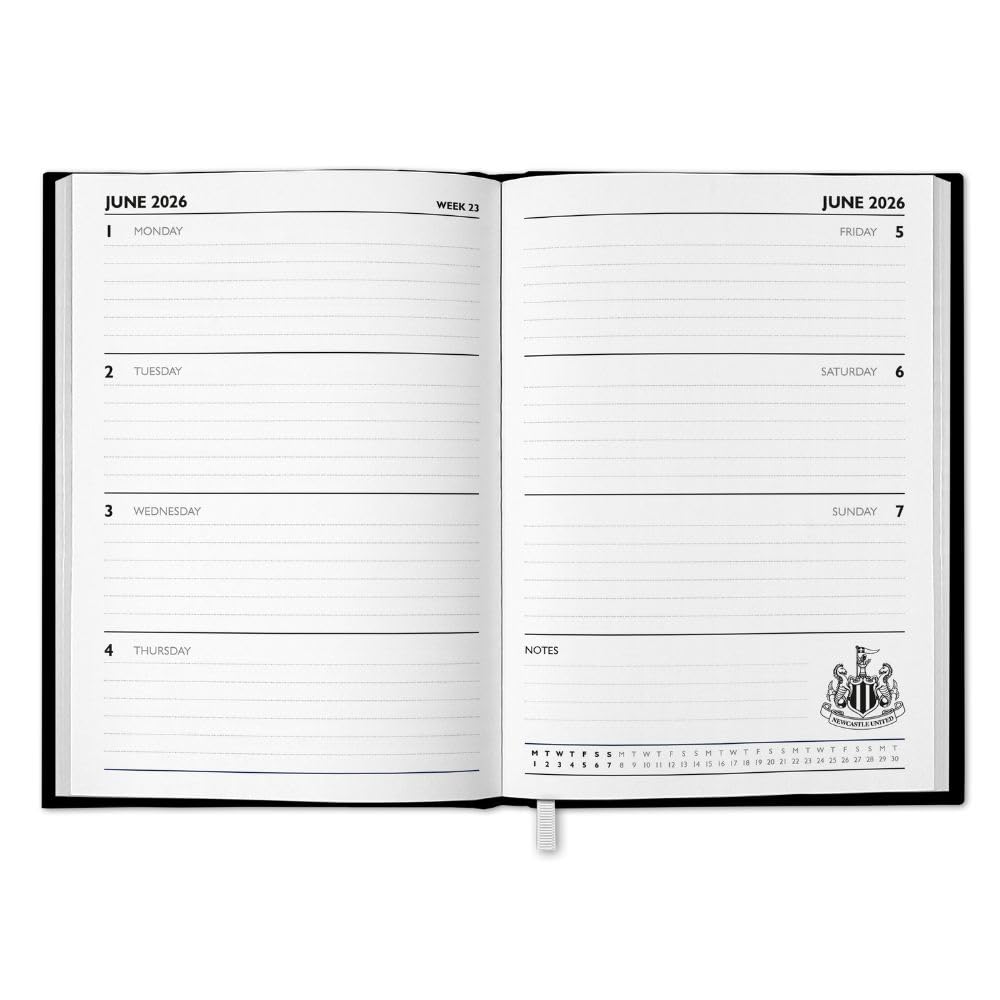 Newcastle United FC 2026 A5 Diary