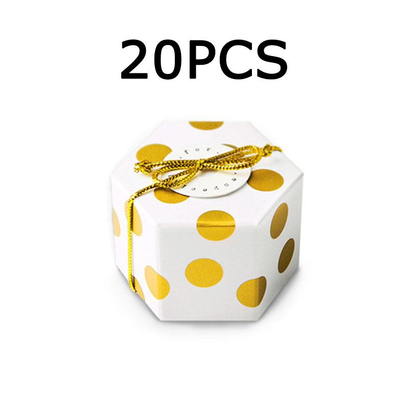 

WTEMPO Складные мини-бумажные подарочные коробки с надписями и веревками, декор для свадебной вечеринки, самодельные коробки для угощений, идеально подходящие для хранения и дарения деликатных предметов 20pcs белый