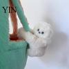 Soft And Comfortable Doll Owl Plush Interactive Toy, Stuffed Animal Bag with Sound, Round Shape Cute Emotional Comfort Plushie for Girls, Kawaii Desk