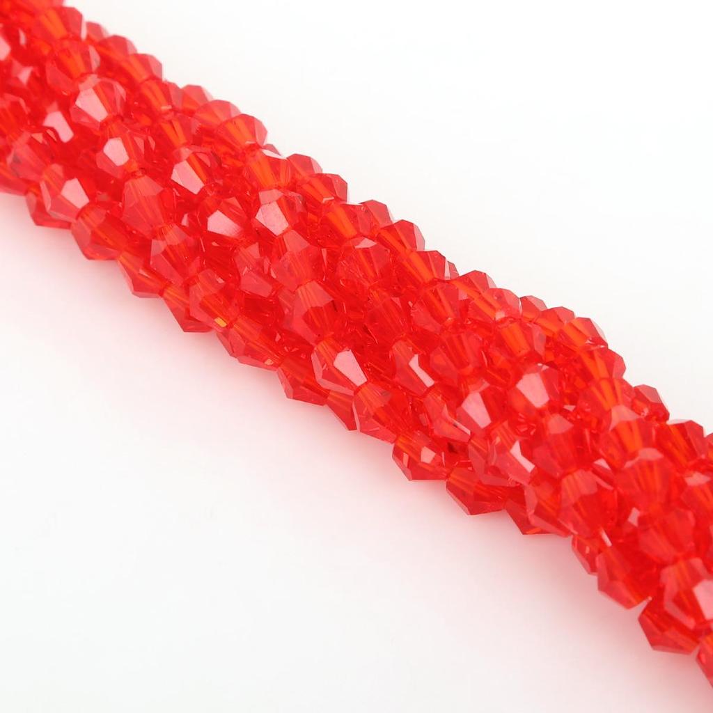 6mm DIY Colored Glass Crystal Pointed Beads for Jewelry and Phone Chain Accessories