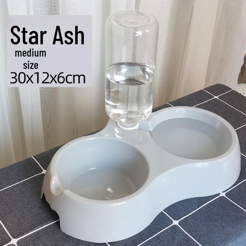 Automatic Double Bowl Pet Feeder: Dog & Cat Food and Water Bowl