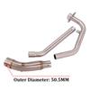 Slip On For VOGE Brivido 125R 2023 2024 Motorcycle Exhaust System Modify Front Mid Link 51MM Muffler Esacpe Moto Pipe Head Tube