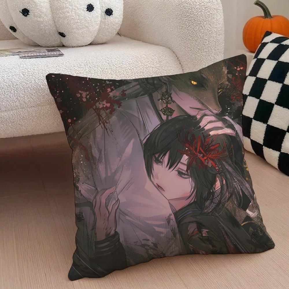 Terrible SSILENT HILL F Game Cushion Cover Throw Pillow Cover Hidden Button Durable Polyester Chair Cushion