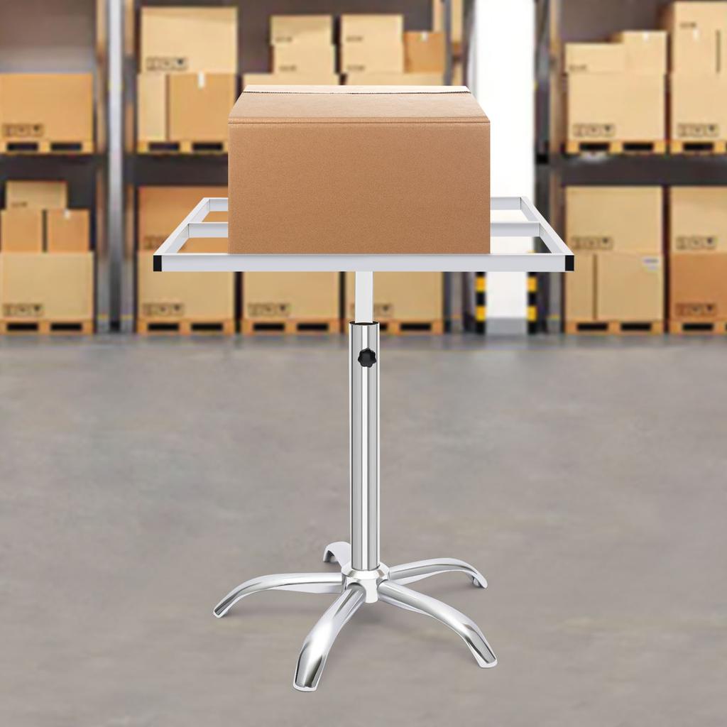 360° Rotating Spray Painting Turntable Stand  for DIY Art Crafts, Stainless Steel Adjustable Height 50-90cm, 25kg Load Capacity