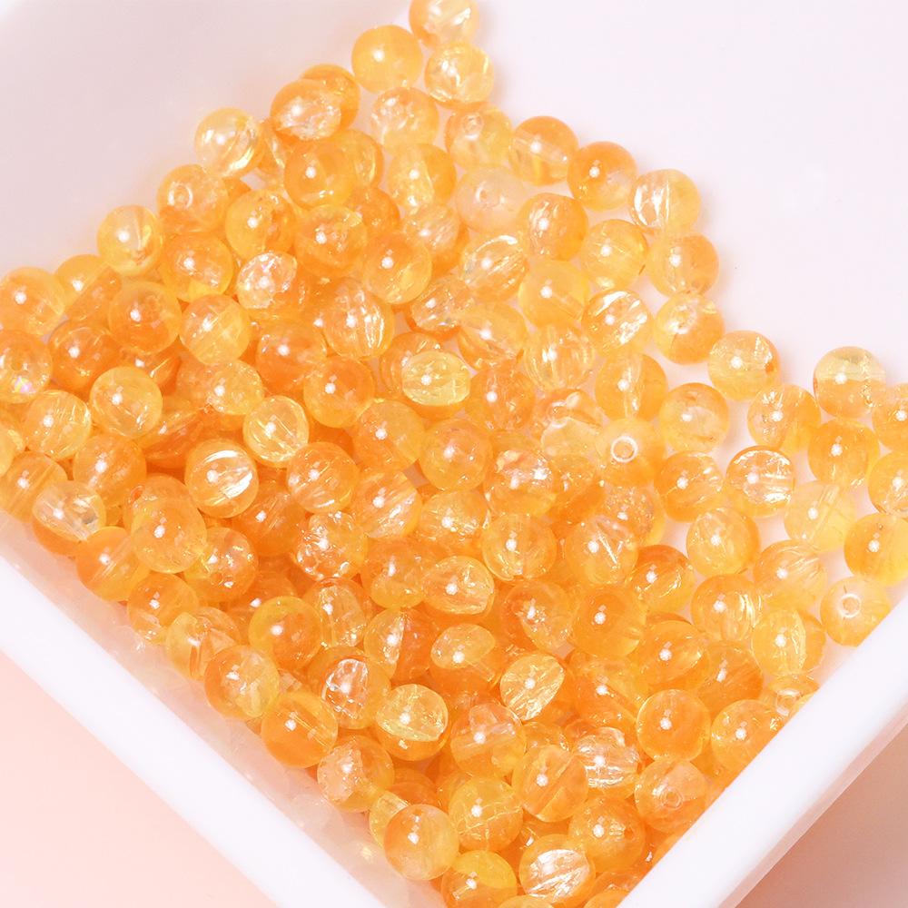 Yori 60 Piecess 10mm Dual Color Glass Loose Beads for Handmade DIY Bracelet Necklace Jewelry Making Supplies Decorative Beads