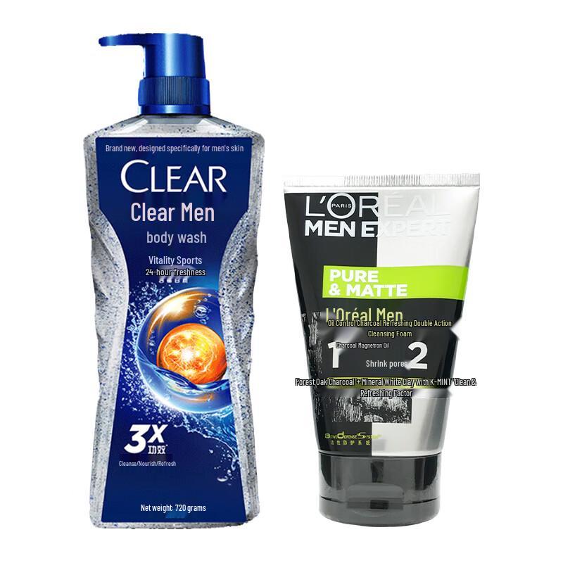 

Clear Men Oil Control Shower Gel & Cleanser Set