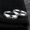 Fashion Stainless Steel Couple Rings Her King His Queen Statement Rings Zircon Crown Ring Romantic Anniversary Wedding Band Ring