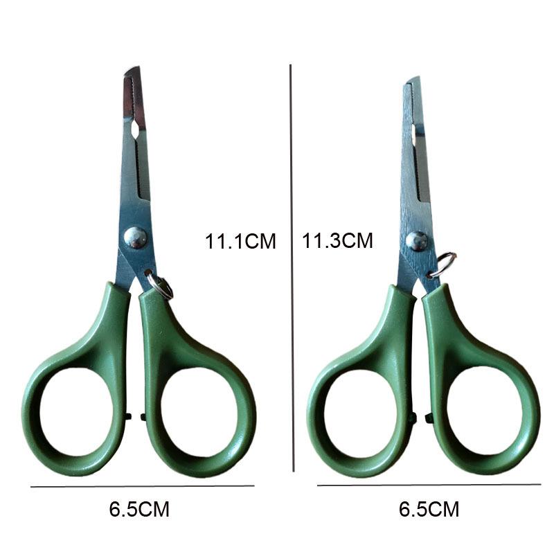 Edelstahl Dyneema PE Fischschnur Schneidwerkzeug Gebogene Gerade Flache Haken Adlerkopf Angelschere Mit Gezackten Zähnen