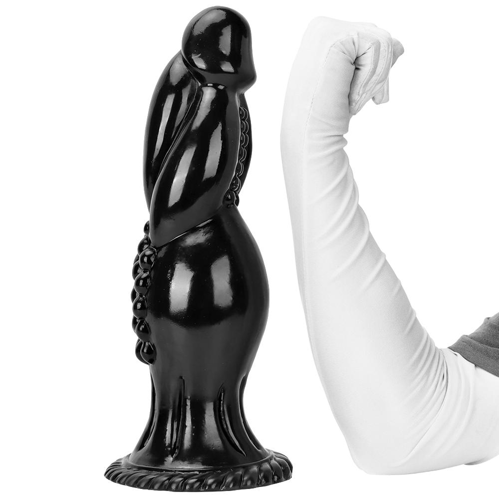 Oversized Butt Plug Shaped Anal Plug Dilator Masturbator Big Black Dildo Sex Toys Fisting  Realistic Penis BDSM