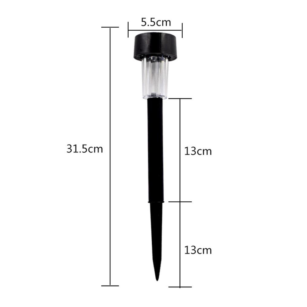 4 Pieces LED Solar Outdoor & Garden Led pathway Lights, Black Finish