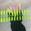 24 teile/satz DIY Schnelle Nägel Erweiterte Stil Spitze Spitze Einfarbig Glänzend Falsche Nägel Mehrfarbige Streifen Fertig Tragen Maniküre