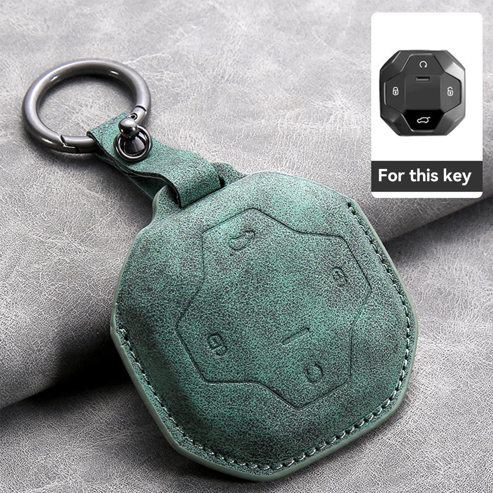 

4 Buttons Car Remote Control Key Case Suede Leather Key Protect Cover Shell Accessories For Chery Jetour T2 Traveler 2024 2024