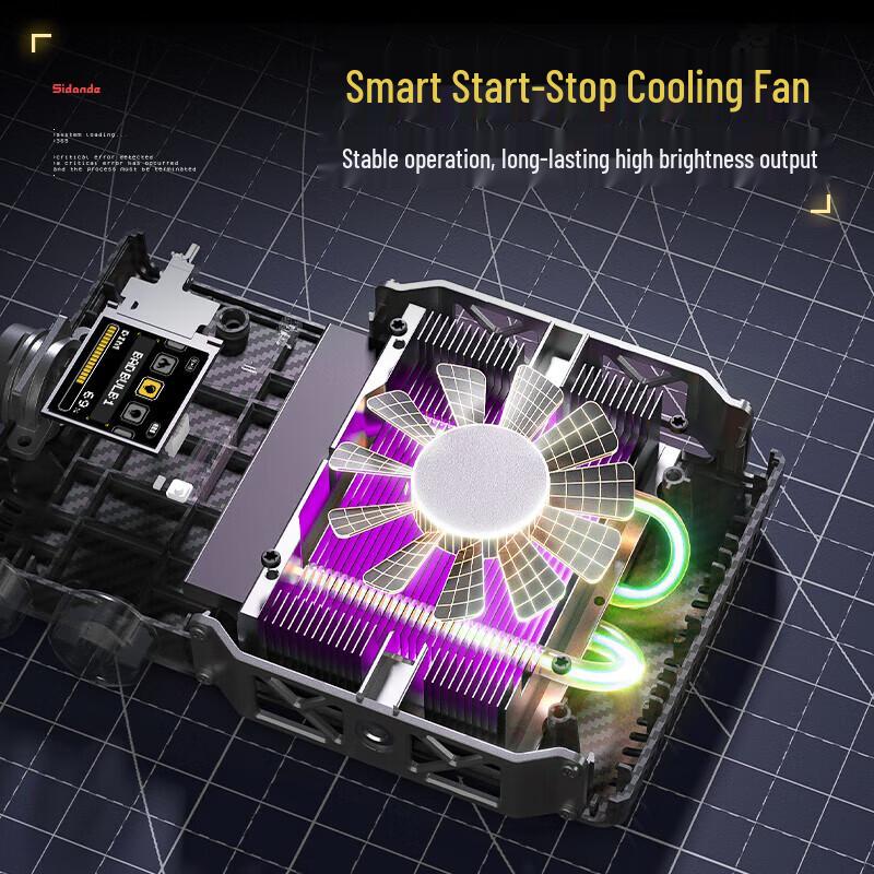 Sidande Q120 120W Portable Dual Color Temperature LED Fill Light Kit