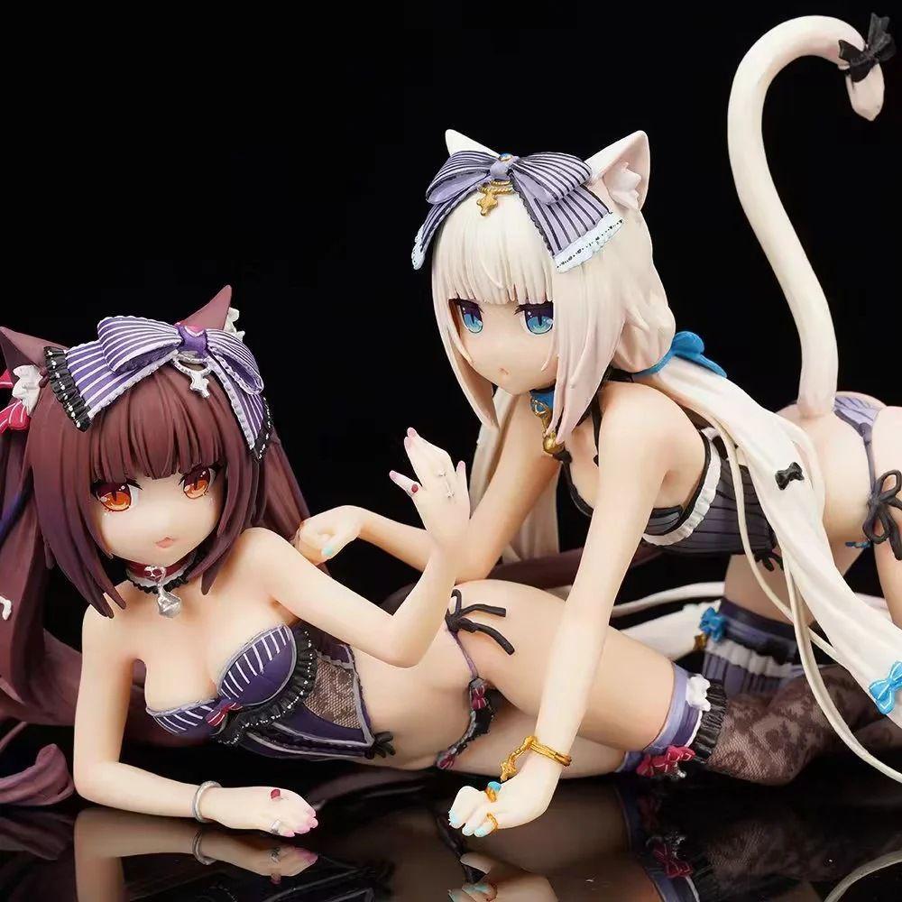 [USED] Nekopara Pajamas Chocolat & Vanilla Figures (2 types)