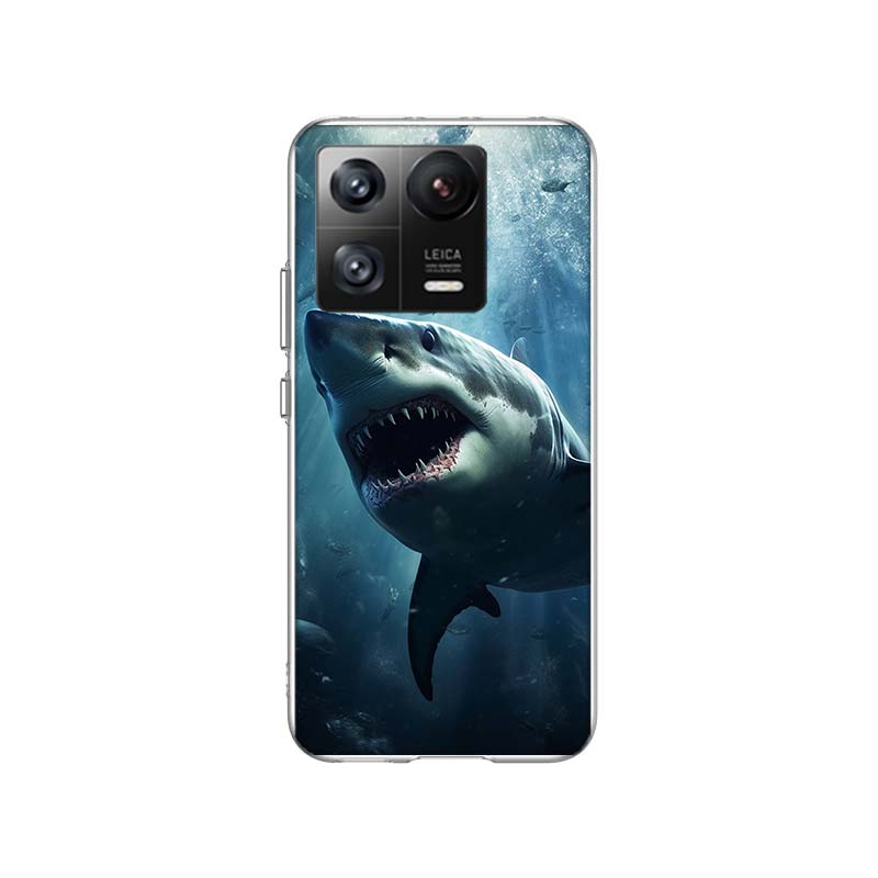 The Mouth of the Deep Sea Evil Shark Phone Case For Xiaomi Poco F7 Ultra X7 X6 M8 M7 M6 M4 M3 Pro X4 Mi 15 15T 14 14T 12T 12S 10