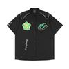 Men's American Retro Hiphop Street Racing Short-Sleeve Summer Shirt - Trendy, Motorcycle-Inspired, Loose, Thin Design