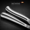 GEDO Ultra Thick Kitchen Hot Plate Tongs Anti-heat Dish Clamp with Pure Silicone Jaws Ergonomic Handle Clip for Baking Tray