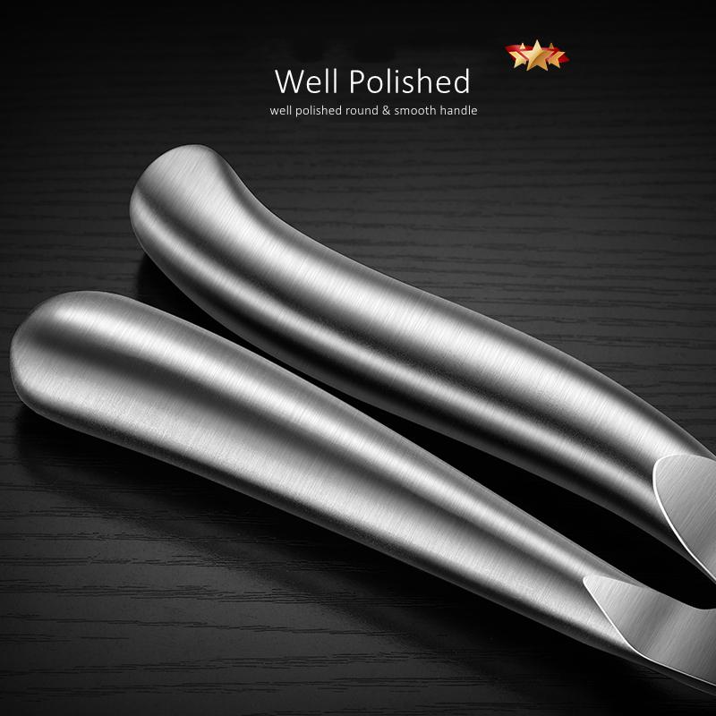 GEDO Ultra Thick Kitchen Hot Plate Tongs Anti-heat Dish Clamp with Pure Silicone Jaws Ergonomic Handle Clip for Baking Tray