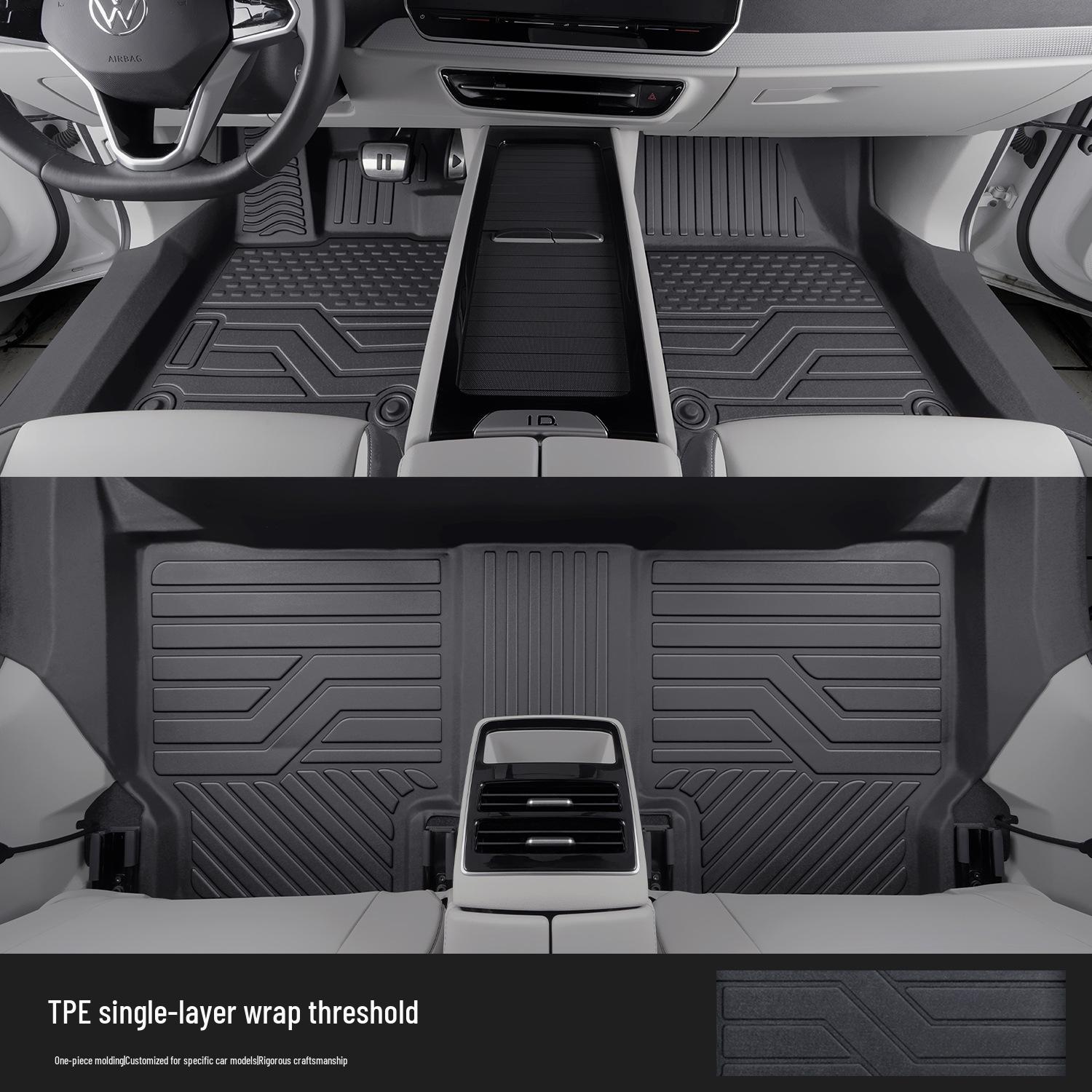 Volkswagen ID7 VIZZION TPE Floor Mats: Custom Car Interior Modification Accessories ID.7【TPE Door Sill Foot Mats
