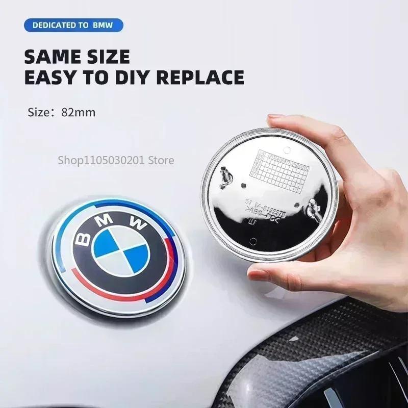 1 Stück Auto Frontklappen-Emblem Heck-Plakette Logo für BMW E87 E30 E46 E28 E34 E39 E60 F02 F18 F35 G20 G03 G05 F10 E93 F20 M4 M5 X5 X6