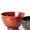 Set of 2 Lacquerware Made in J-kitchens Bowls, Wooden, Hand-Painted, Japan, PID-528756