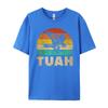 Vintage Hawk Tuah Hilarious Joke Adult Humor Gag Meme Funny Cotton Graphic Tees Cotton Comfort Sale Printed
