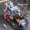 Wild Knight Transforming Police Car Track Toy Set
