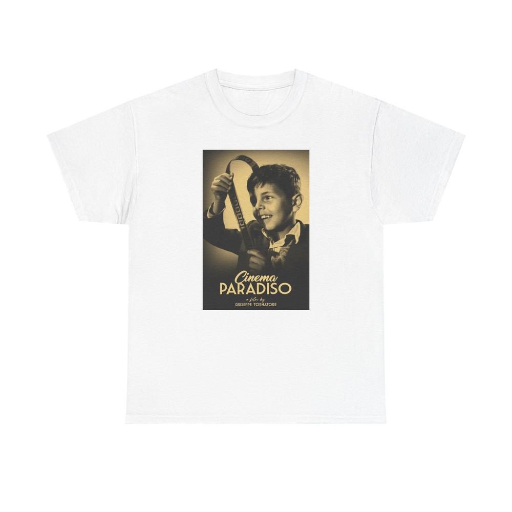 

Cinema Paradiso Unisex Tshirt Tops Tee, Italian Film Lovers Gift, Morricone Movie Shirt, L
