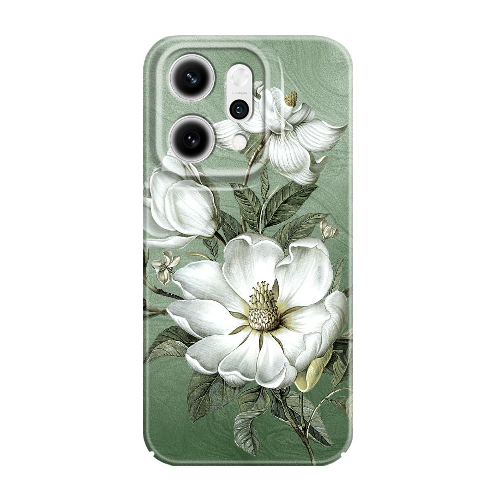 Gorgeous Magnolia Phone Case For OPPO Reno 14 14F 13 13F 12 12F 11 11F 10 8 8Z 8T 7 7Z Pro 4G 5G Film Hard Cover