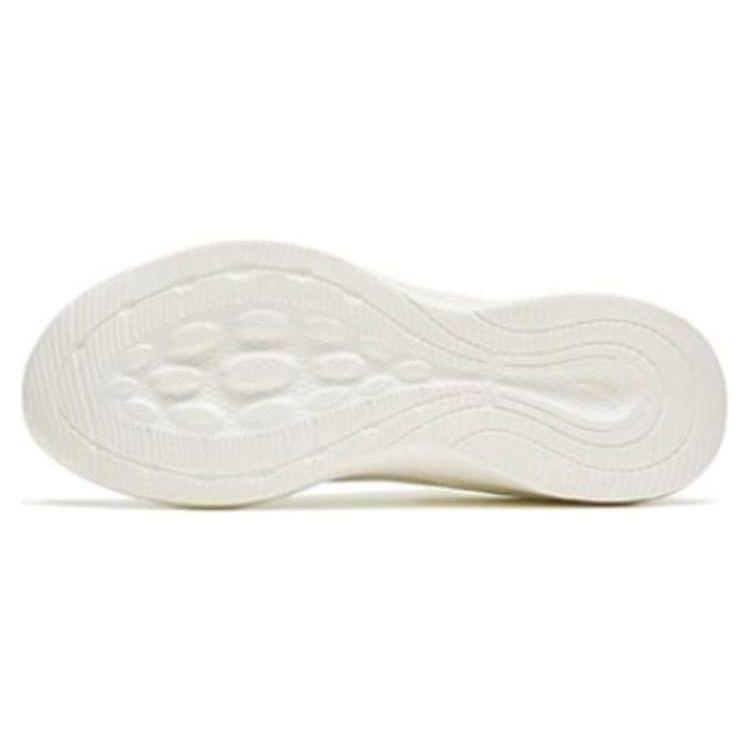 Anta Flyknit One-Piece Weave Walking Durable Lightweight Low-Top Running Shoes Women sneaker Ivory 922315582-2