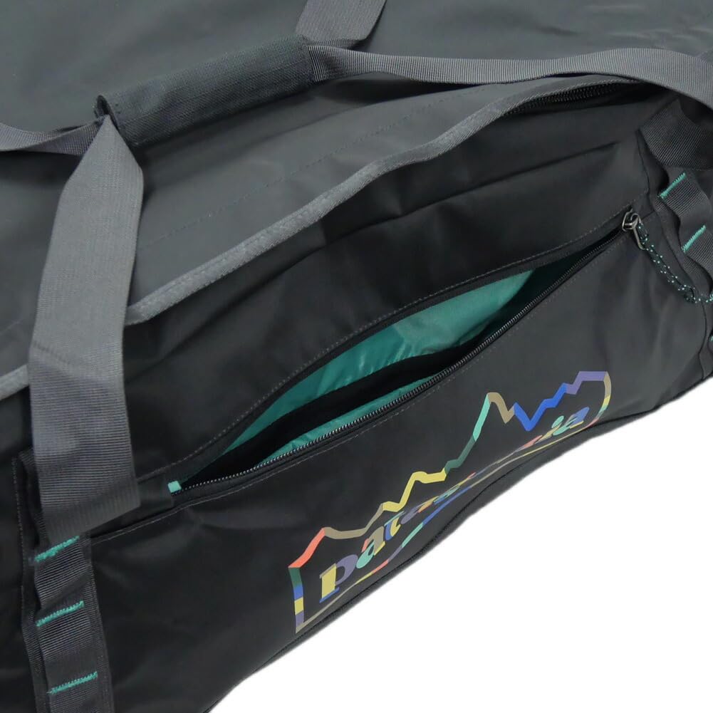 Duffle Bag 49348 BLACK HOLE DUFFEL 70L Hole UFIB Black X Turquoise Green [Patagonia] (Black Duffle) [Used]